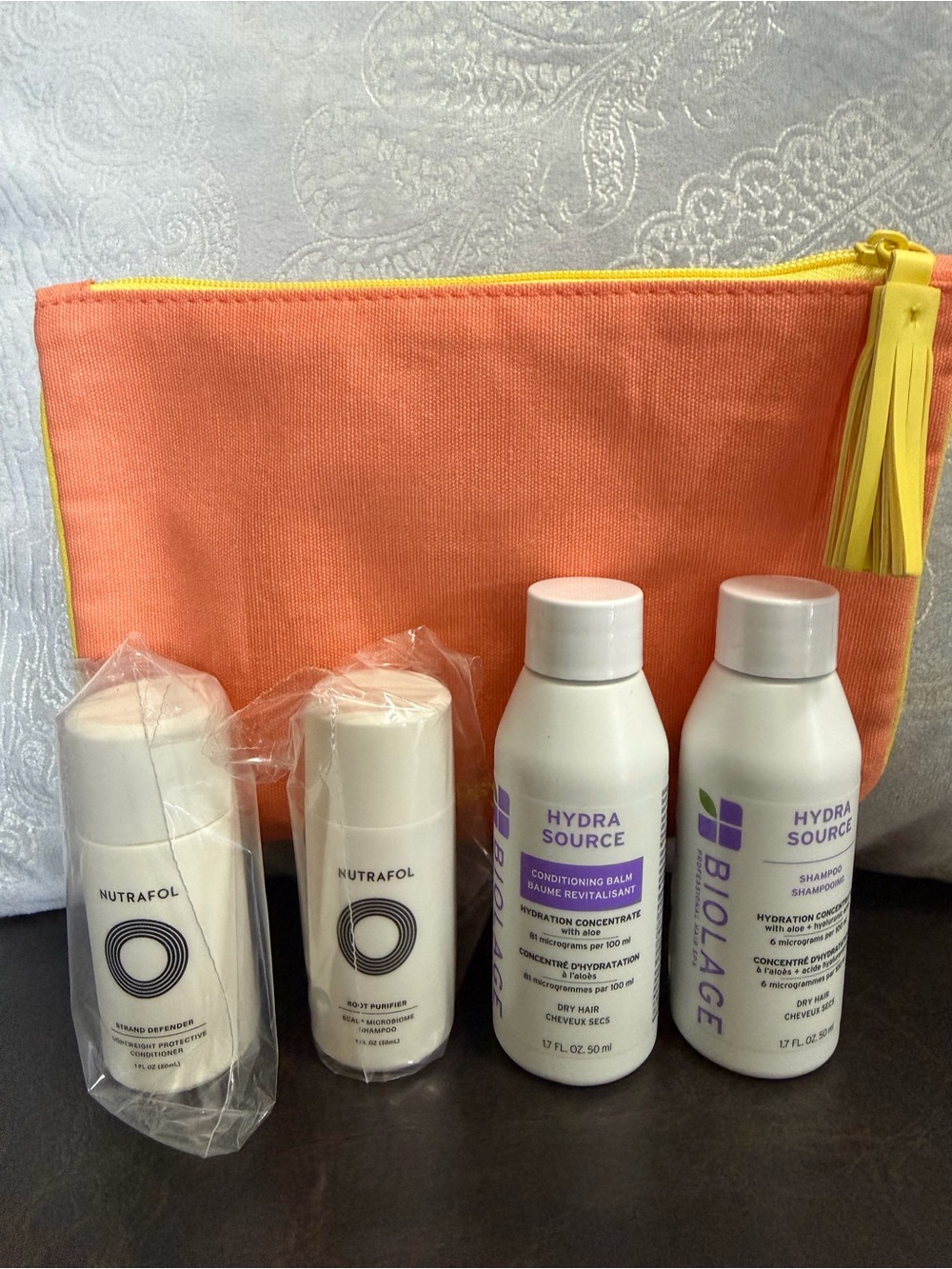 New 5 piece haircare Set (Nutrafol & Biolage Shampoos and Conditioners)